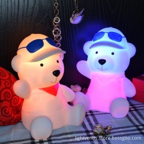 christmas kids bedroom night vision animal lamps